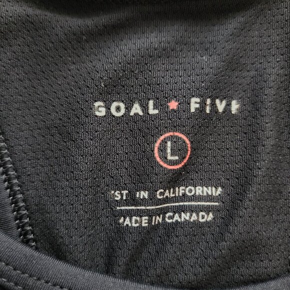 Goal Five Bra '99er Sports Bra SZ L BLACK Medium Support High-stretch Mesh - Picture 3 of 5